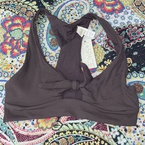 Bikini top with tie in front